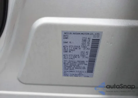 2015 Infiniti Qx60 from USA, damaged, VIN 5N1AL0MM4FC554511